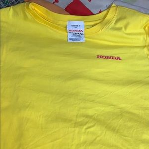 Yellow Honda shirt